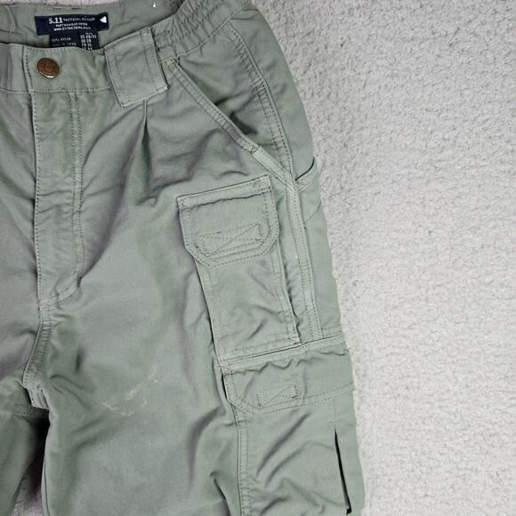 5.11 Tactical Taclite Pro Cargo Pants 28x32 Sage Green Nylon Outdoor Utility - Picture 4 of 15